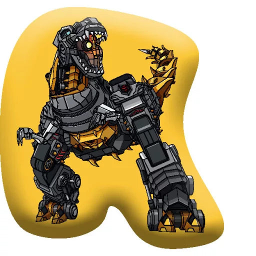 ⚡ Coussin décoratif – Transformers jaune – 40 × 37 cm