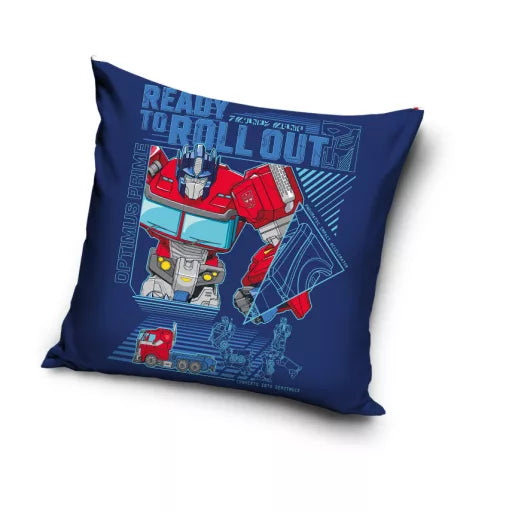 🤖 Coussin décoratif – Transformers à dérouler – 40 × 40 cm