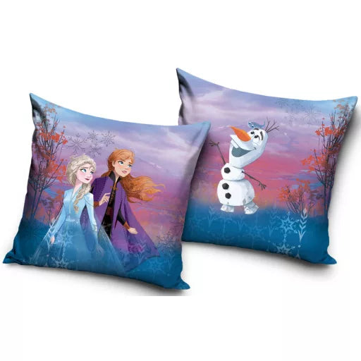 ❄️ Coussin décoratif – Disney La Reine des Neiges : Destination Inconnue – 40 × 40 cm