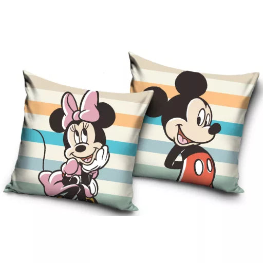 ✈️ Coussin décoratif – Disney Minnie & Mickey Journey – 40 × 40 cm