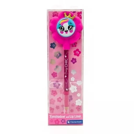 💗🎀 Duo maquillage – Crazy Chic Pink – Clementoni – 19 × 6 cm