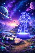 ✨🚀 Lampe 3D Personnalisée à LED – Disney Buzz l’Éclair