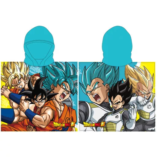 ⚡🌀 Poncho de plage – Dragon Ball : Fusion Warrior – séchage rapide – 55 × 110 cm