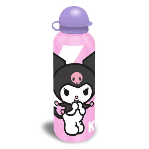 🎀🖤 Bouteille rose Hello Kitty Kuromi – 500 ml
