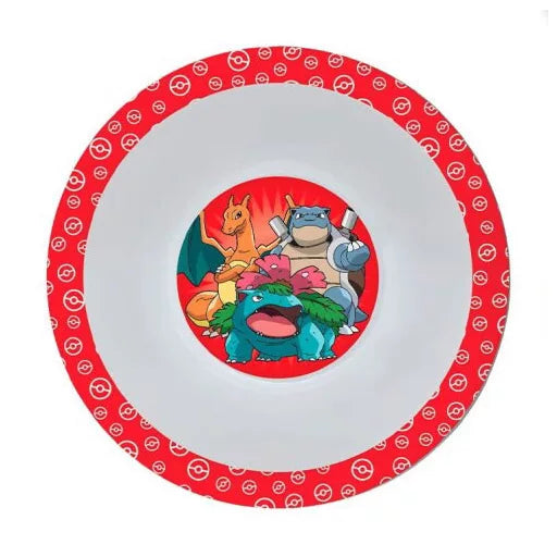 🔴 Assiette creuse Pokémon rouge – 16 cm