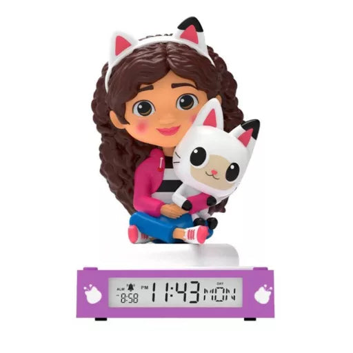 🐱🍓⏰ Réveil veilleuse 3D – Maison de Poupée de Gabby – Smoothie Land – 25 cm