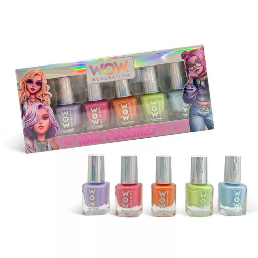 💅🎨 Coffret de vernis à ongles – WOW Generation – 5 pièces – 30 ml