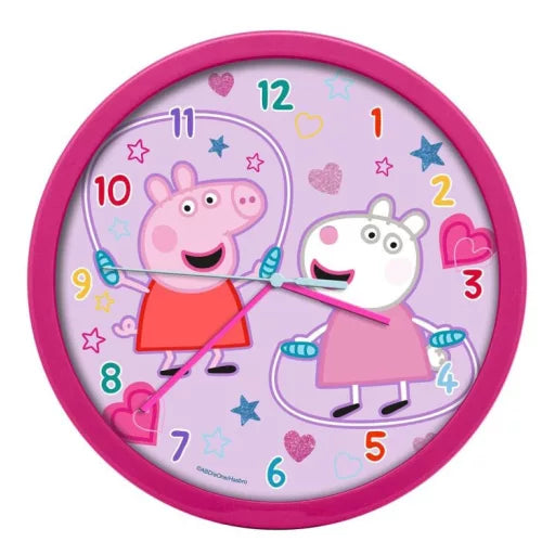 🐷🕒 Horloge murale – Peppa Pig Corde à sauter – 25 cm