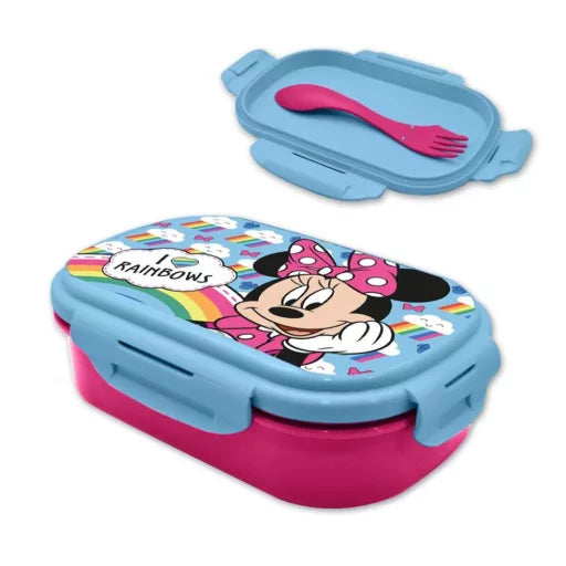 🌈 Coffret sandwich + couverts Disney Minnie – Rainbows