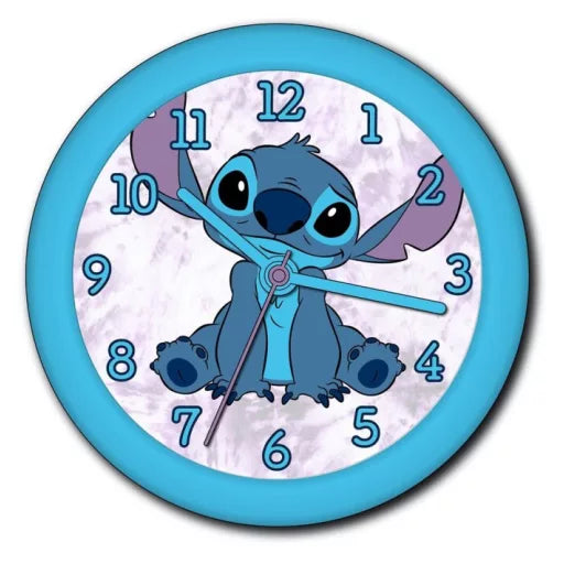🌟🕒 Horloge murale – Lilo et Stitch, Le Chien Étoile – 25 cm