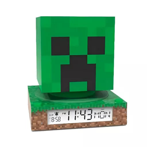 ⛏️⏰ Réveil veilleuse 3D – Minecraft – 25 cm