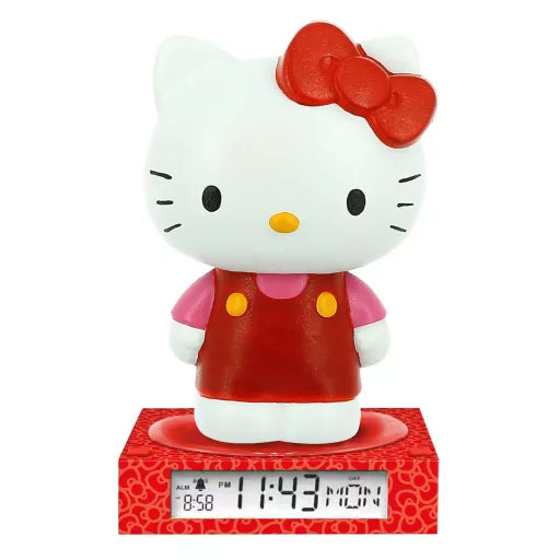 🎀⏰ Réveil veilleuse 3D – Hello Kitty – 25 cm
