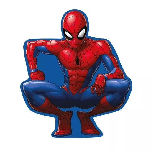 🕷️ Coussin décoratif 3D – Spiderman accroupi – 35 cm
