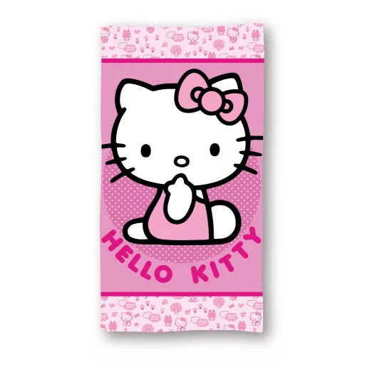 🌸 Serviette de bain Hello Kitty – Pinky