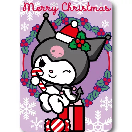 🎄 Couverture polaire Hello Kitty & Kuromi de Noël – 100 x 140 cm
