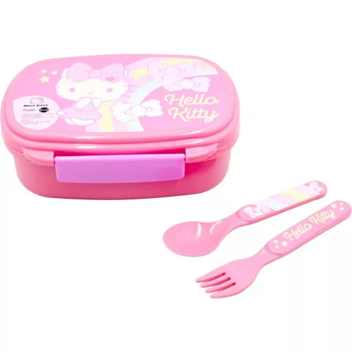 🦄 Coffret à sandwich Hello Kitty Licorne + couverts
