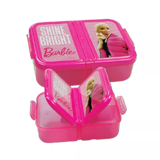 💖 Boîte à goûter Barbie Shine Bright – Compartiments multiples