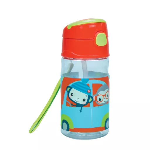 🚗 Bouteille Fisher-Price Animals Car avec paille et crochet – 350 ml