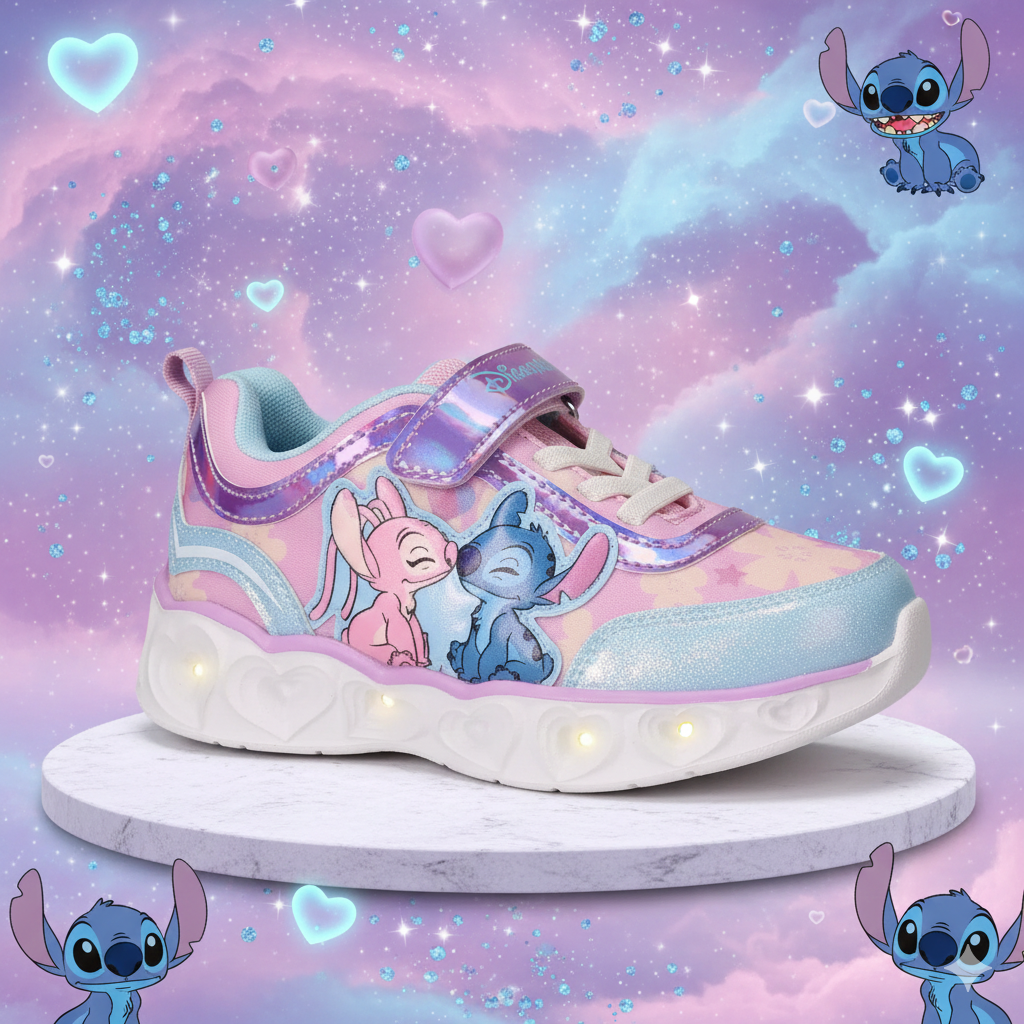 🌟👟 Chaussures Lumineuses Disney Lilo & Stitch – LED Clignotantes