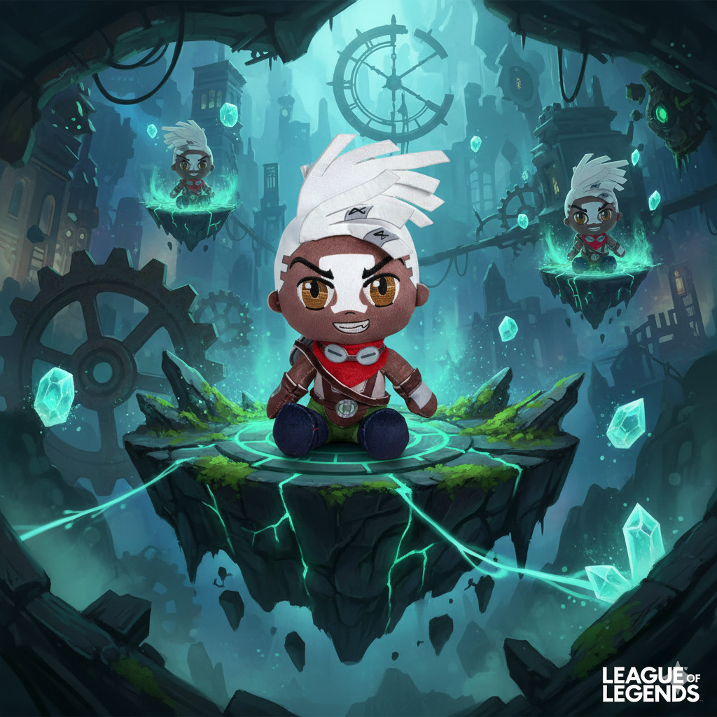 ⏳⚡ Peluche Ekko – League of Legends Champions – 24 cm