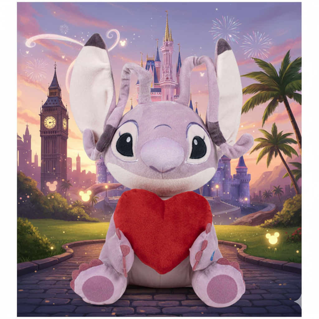 💗🌟 Peluche Cœur d’Ange – Disney – 30 cm (avec son)