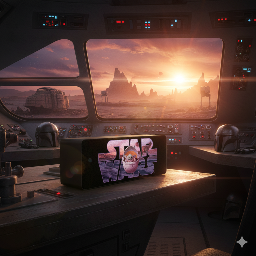 💚🔊 Enceinte Portable Sans Fil – Bébé Yoda The Mandalorian (L’Enfant)