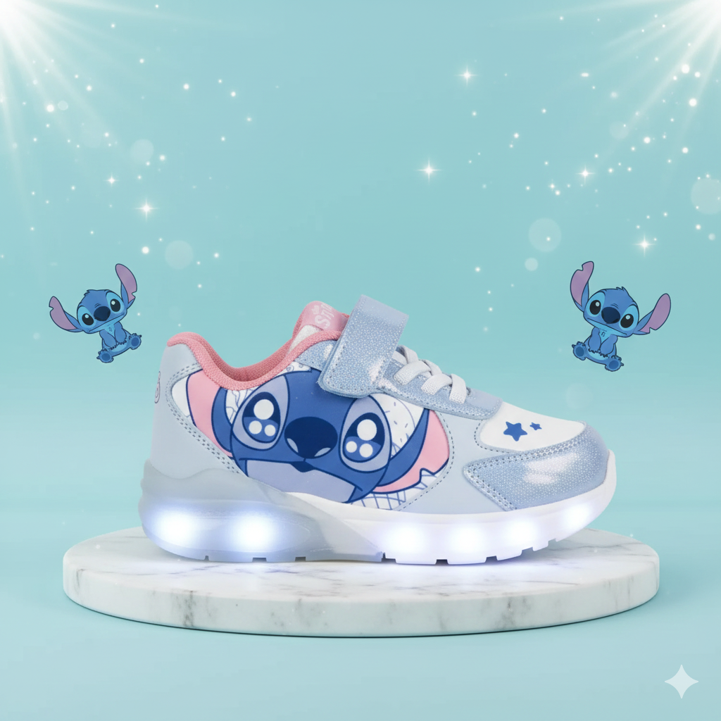 🌟👟 Chaussures Lumineuses Disney Lilo & Stitch – LED Clignotantes
