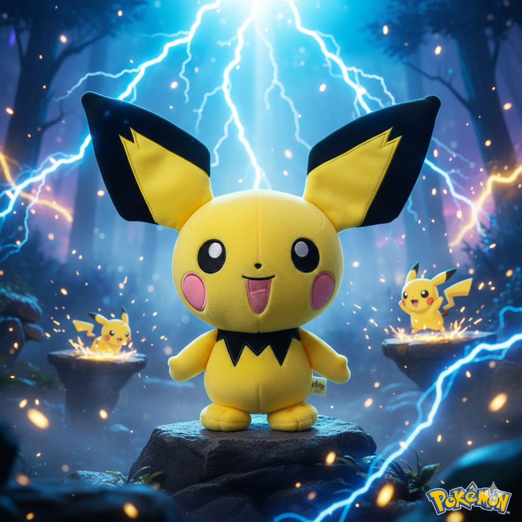 ⚡🐭 Peluche Pokémon Pichu – 20 cm