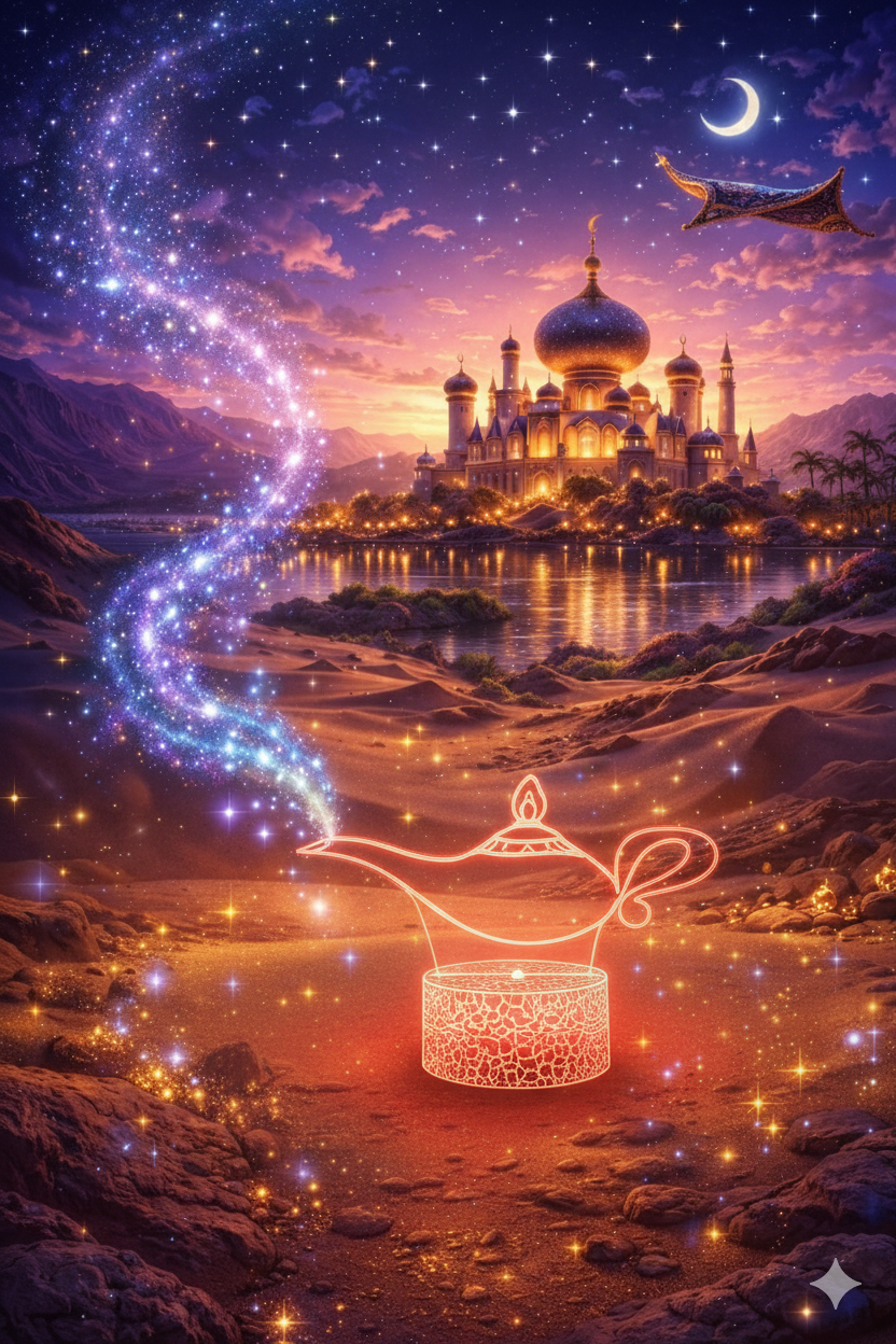 ✨🕌 Lampe 3D Personnalisée – Univers Aladdin