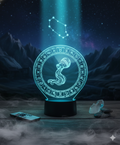 🌬️✨ Lampe Illusion 3D – Astrologie Horoscope Verseau