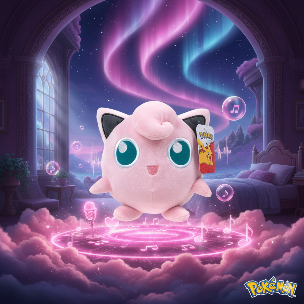 🎤💗 Peluche Pokémon Rondoudou – 20 cm