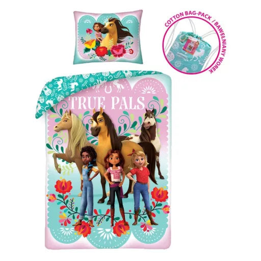 🐎 Housse de couette Spirit Tru Pals – 140×200 cm + taie 70×90 cm