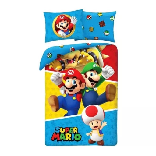 🍄 Parure de lit Super Mario Dreamland Jouet – 140×200 cm + taie 70×90 cm