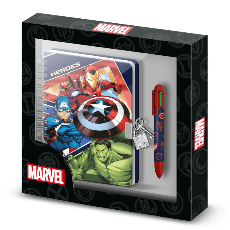Journal + Stylos Les Avengers Marvel
