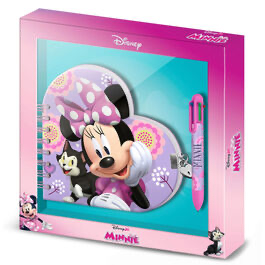 Journal intime Minnie Disney + Stylos de couleur