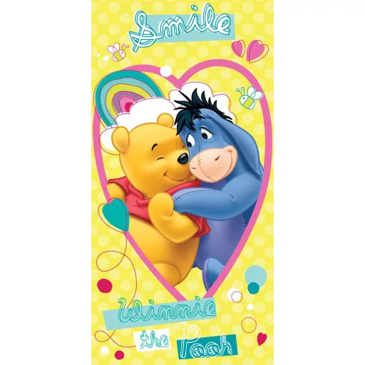 🍯 Serviette de bain Disney – Winnie l’Ourson "Smile"