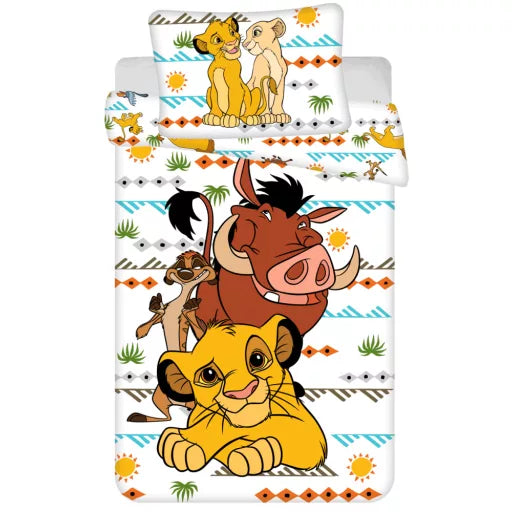 🦁 Parure de lit Disney Le Roi Lion Afrique – 140×200 cm + taie 70×90 cm