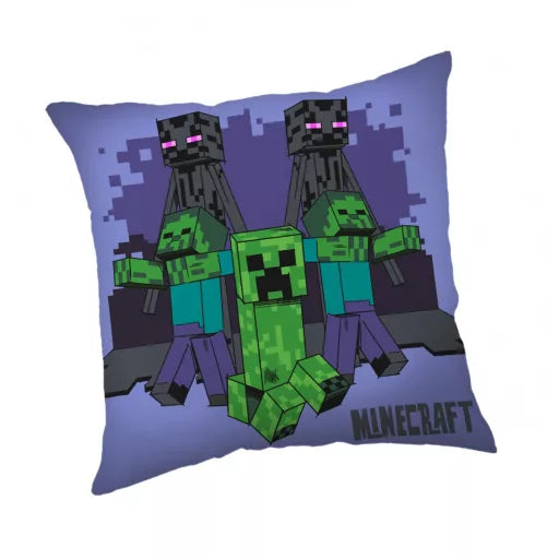 ⛏️ Coussin décoratif – Minecraft Mob Mayhem – 40 × 40 cm