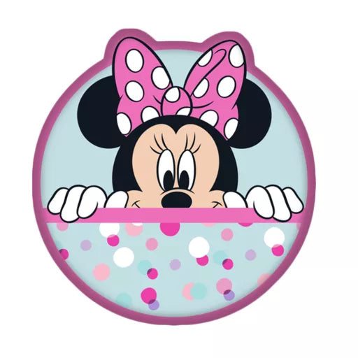 🎀 Coussin décoratif – Pois Minnie – Disney – 35 × 34 cm