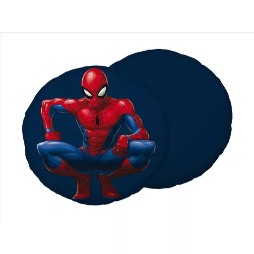 🕸️ Coussin décoratif 3D – Spiderman en squat – 35 cm