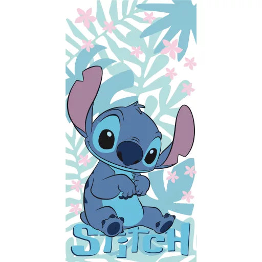 🌴 Serviette de bain Disney – Lilo & Stitch "The Star Dog – Palm Leaves"