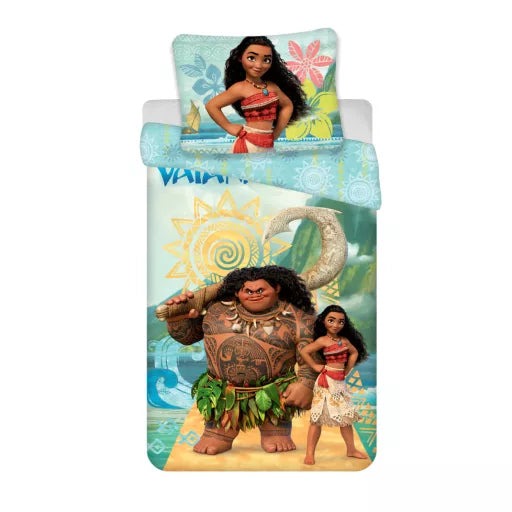 🌺 Parure de lit Disney Vaiana Adventure – 140×200 cm + taie 70×90 cm