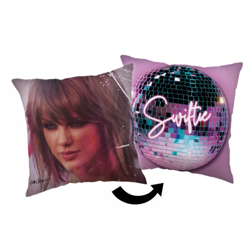 🎤 Coussin décoratif – Taylor Swift Swiftie – 40 × 40 cm