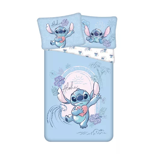 🌊 Housse de couette Disney Lilo et Stitch Wave – 140×200 cm + taie 70×90 cm