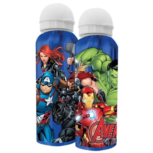 🛡️ Bouteille Avengers Team en aluminium avec bouchon – 500 ml