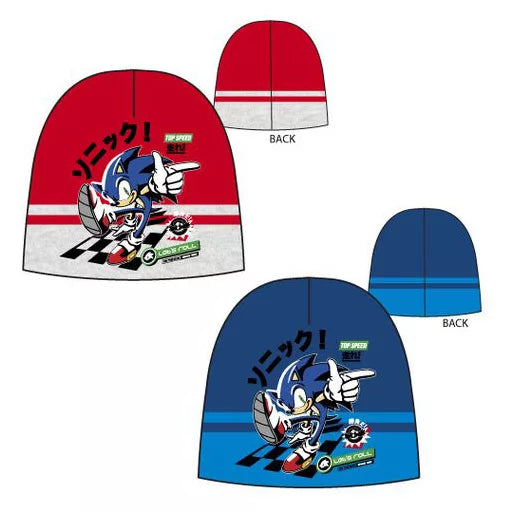 🌀 Lot de 2 bonnets enfant – Sonic le Hérisson