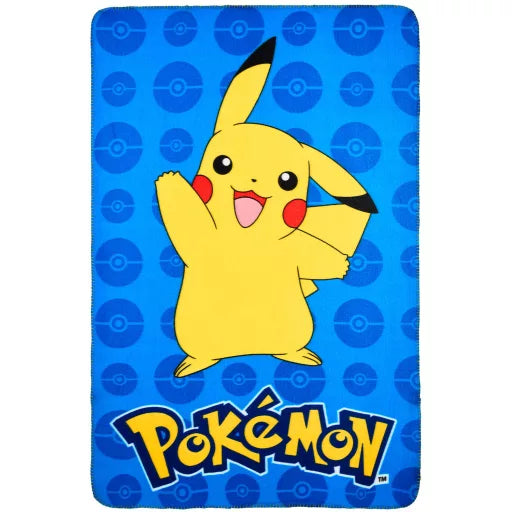 ⚡ Couverture polaire Pokémon – Wave – 100 x 150 cm