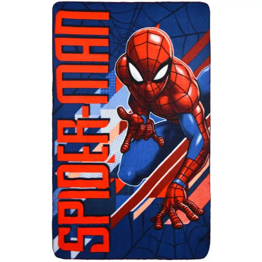 🕸️ Couverture polaire Spiderman – Cozy Web – 100 x 150 cm