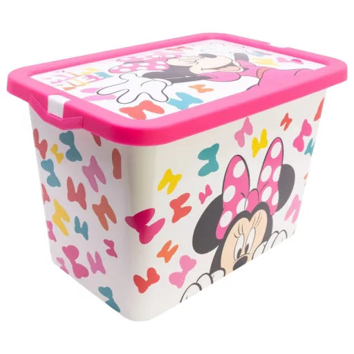 🎀📦 Boîte de rangement – Disney Minnie Edgy Bows – 7 L