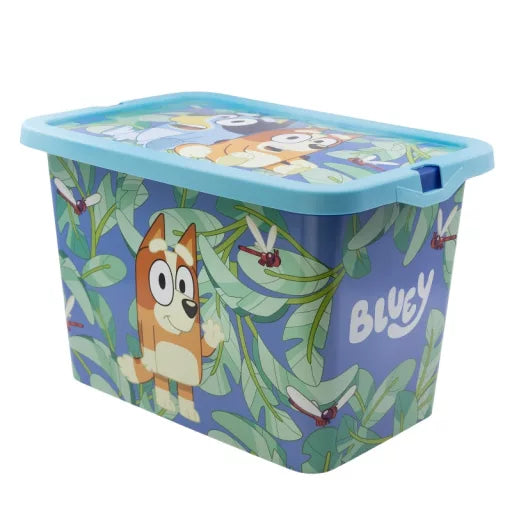🍃📦 Boîte de rangement – Bluey Leaves – 7 L
